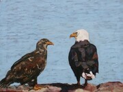Eagle and Eaglet, Helliwell Park, Hornby Island, B.C.